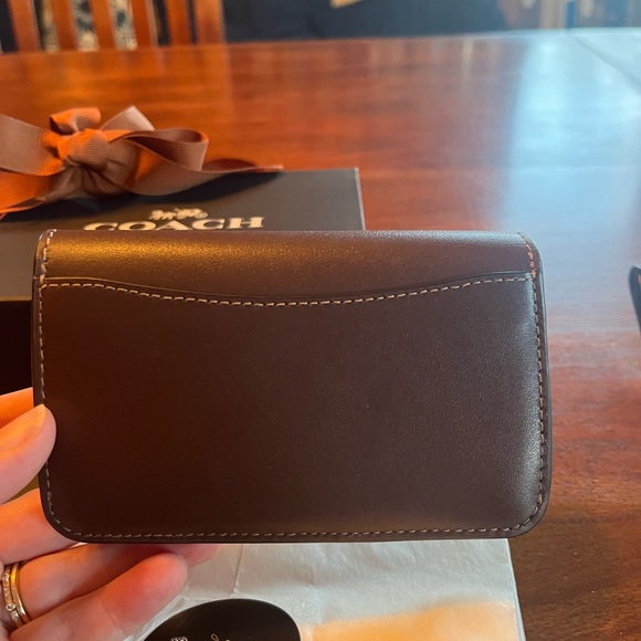 Coach Essential Slim Card Case-Maple - Picture 6 of 8